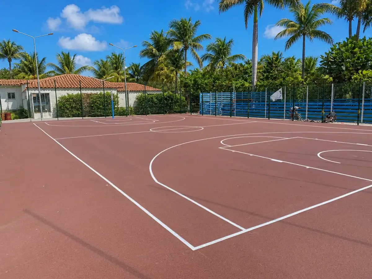 Poured in place rubber surfacing installed by B-Cool Surfacing