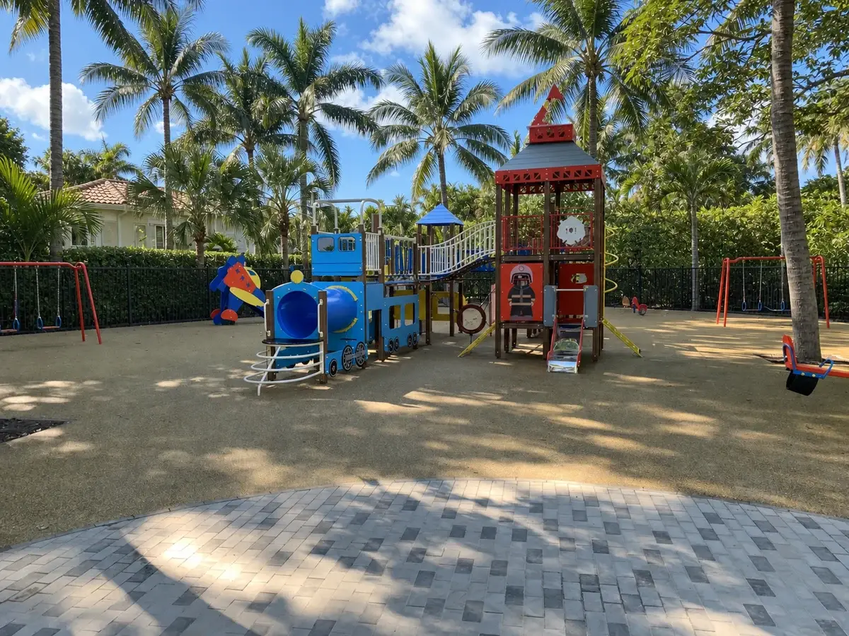 Poured in place rubber surfacing installed by B-Cool Surfacing