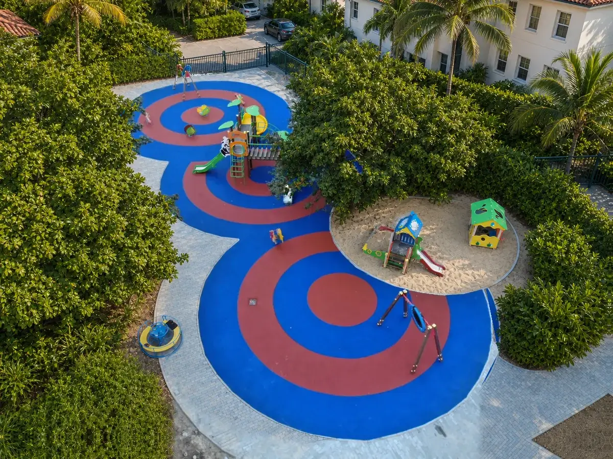 Poured in place rubber surfacing installed by B-Cool Surfacing