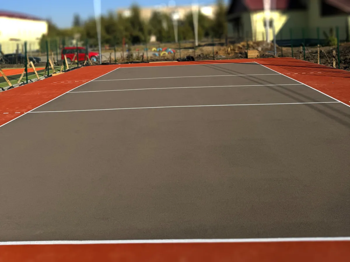 Poured in place rubber surfacing installed by B-Cool Surfacing